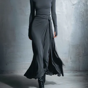 Vittoria | Vestido maxi con nudo lateral