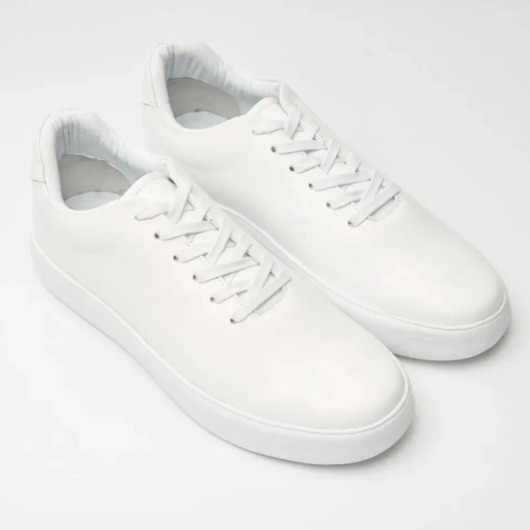 Zapatos de cuero casuales para hombre con suela c贸moda - Imagen 7