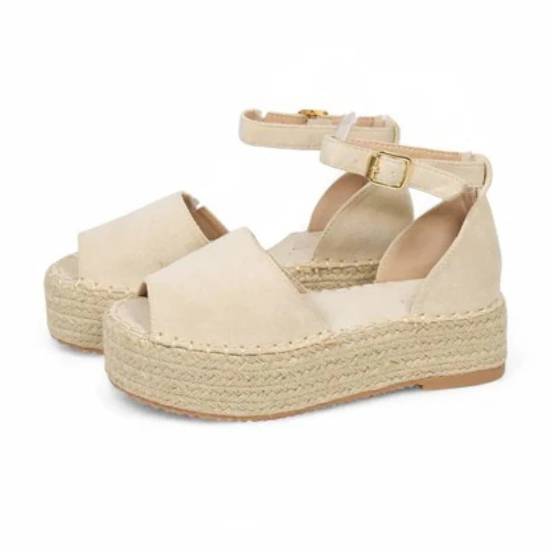 Sandalias Estilo Alpargatas y plataforma de yute - Imagen 4