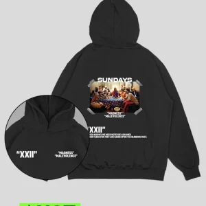 Hoodie negro Ultima Cena (UNISEX)