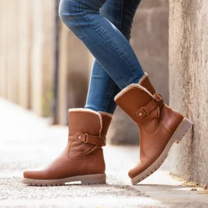 Bota de Caña Media con Protección para mujer