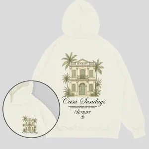 Hoodie Hueso Casa Sundays  (UNISEX)