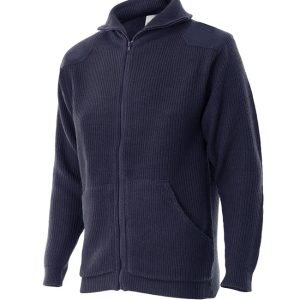 Chaqueta de punto con cremallera y cuello alto VE102