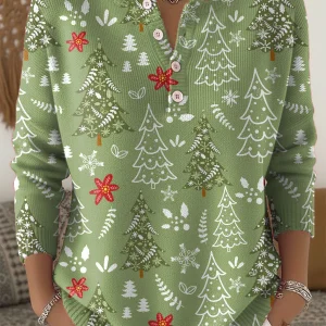 Nerea | Suéter navideño con botones