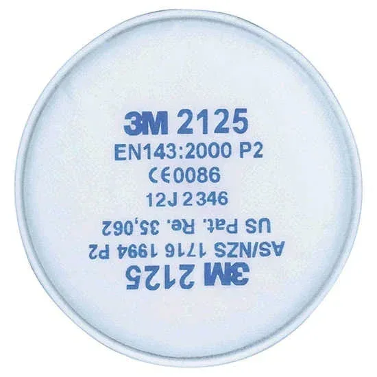 3M 2125 filtro P2R. Caja 20 uds.