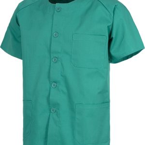 Casaca sanitario botones manga corta
