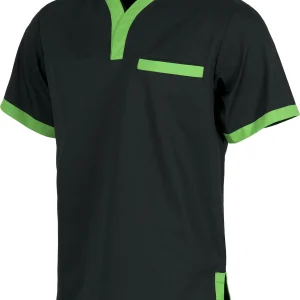 Casaca manga corta cuello pico COLORES