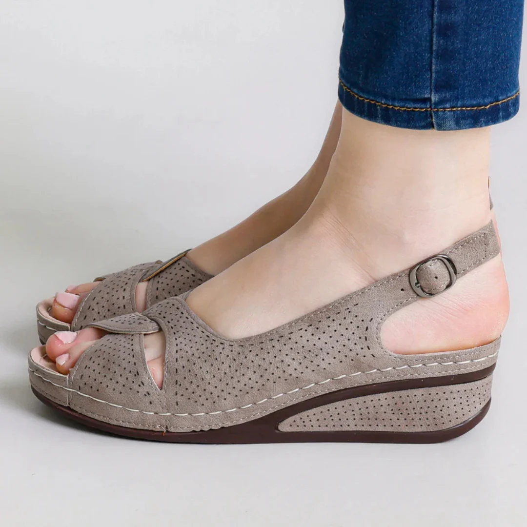 Sandalias Ligeras en Cuero con Suela Ergon贸mica para Mujer - Imagen 9