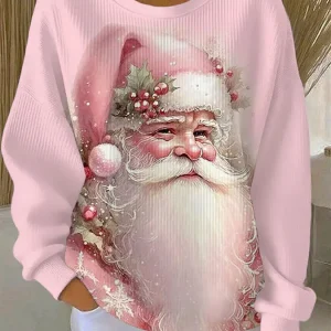 Vega - Suéter navideño con motivo de Papá Noel