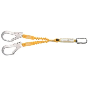 Cinta elástica doble de 1,78m con aborvedor y mosquetones SAFETOP 80228