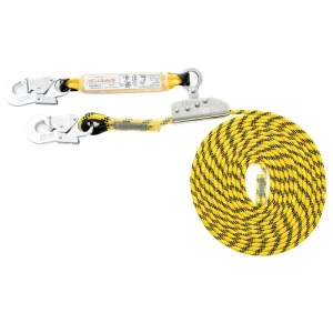 Línea de vida de 12 mm con altochut y mosquetones SAFETOP 80237