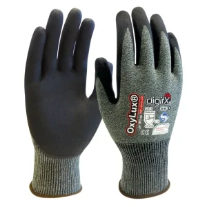 Guante de nylon/spandex con nitrilo el la palma OXY LUX SAFETOP 60-80