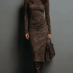 Giada | Vestido midi de ante