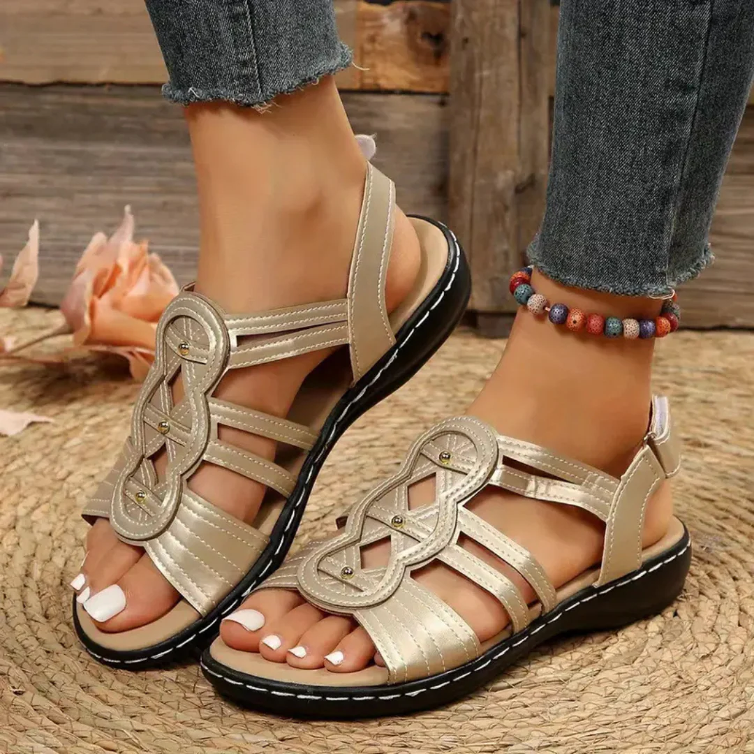 Sandalias en Cuero con suelas ergon贸micas para Mujer - Imagen 8