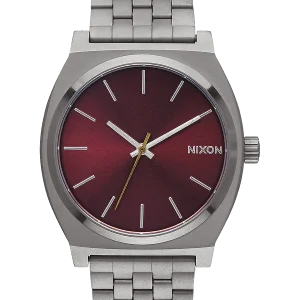 Time Teller - Gunmetal / Deep Burgundy