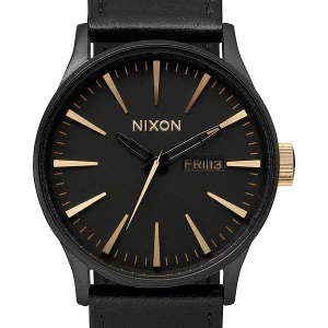 Sentry Leather - Negro mate / Dorado