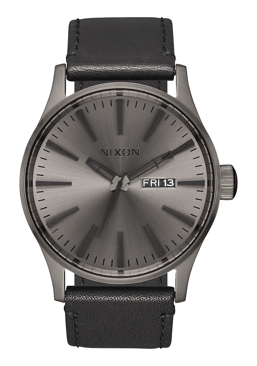 Sentry Leather - Gunmetal / Negro