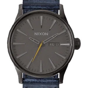 Sentry Leather - Gunmetal / Azul marino