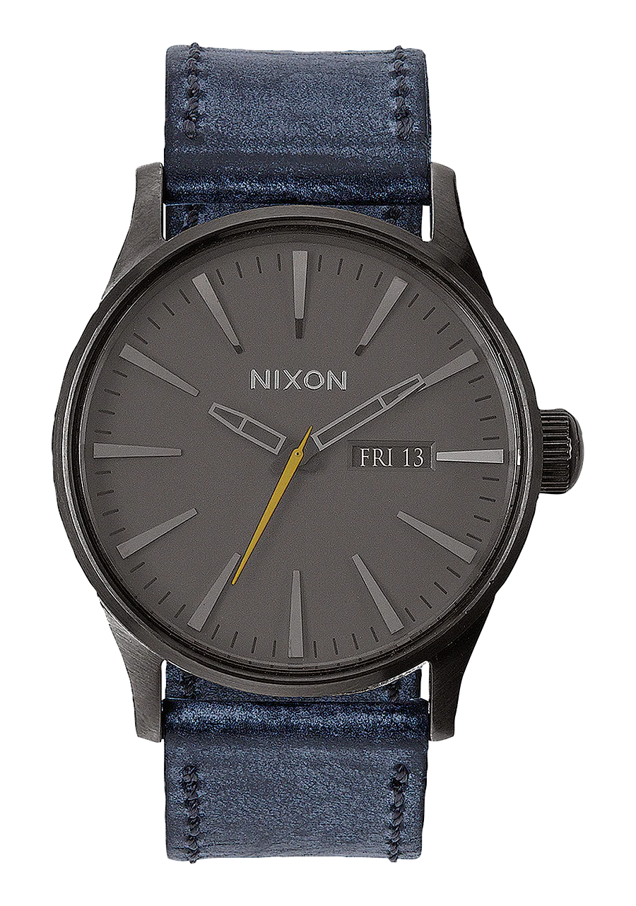 Sentry Leather - Gunmetal / Azul marino