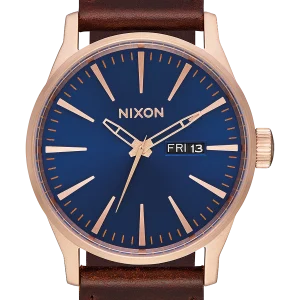 Sentry Leather - Oro rosa / Azul marino / Marrón