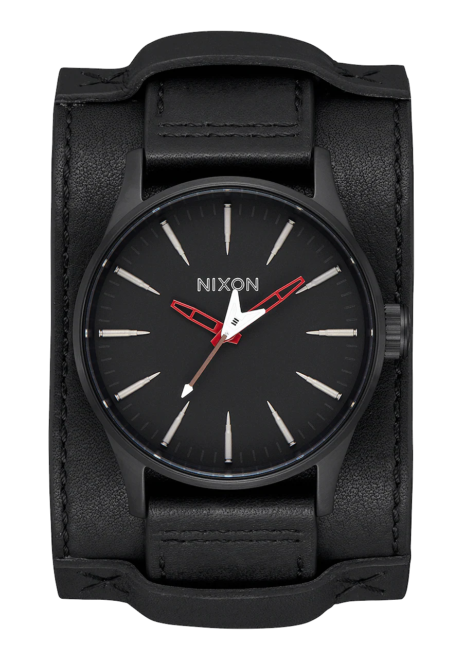 Sentry Leather - Negro / Rojo / Buscar y Destruir