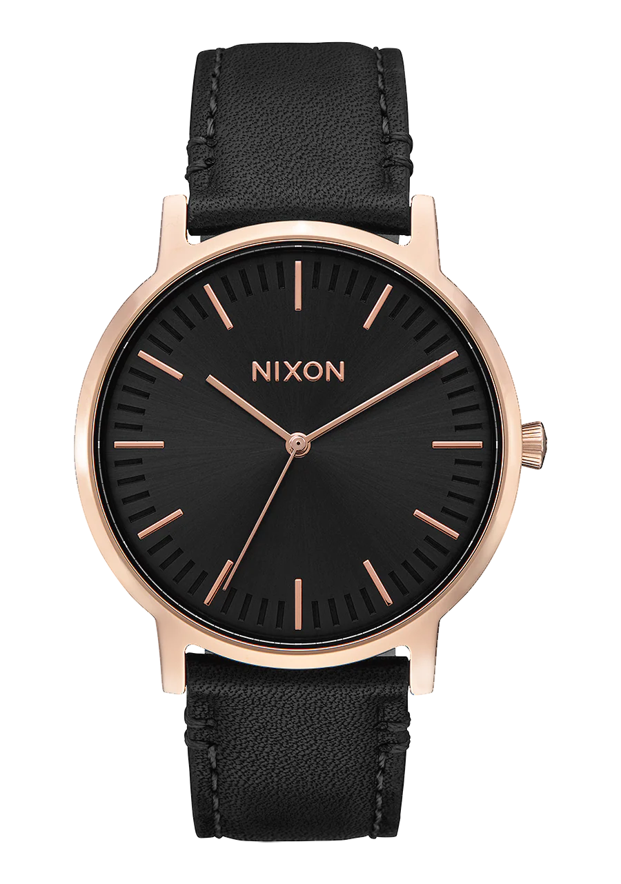 Porter Leather - Oro rosa / Negro