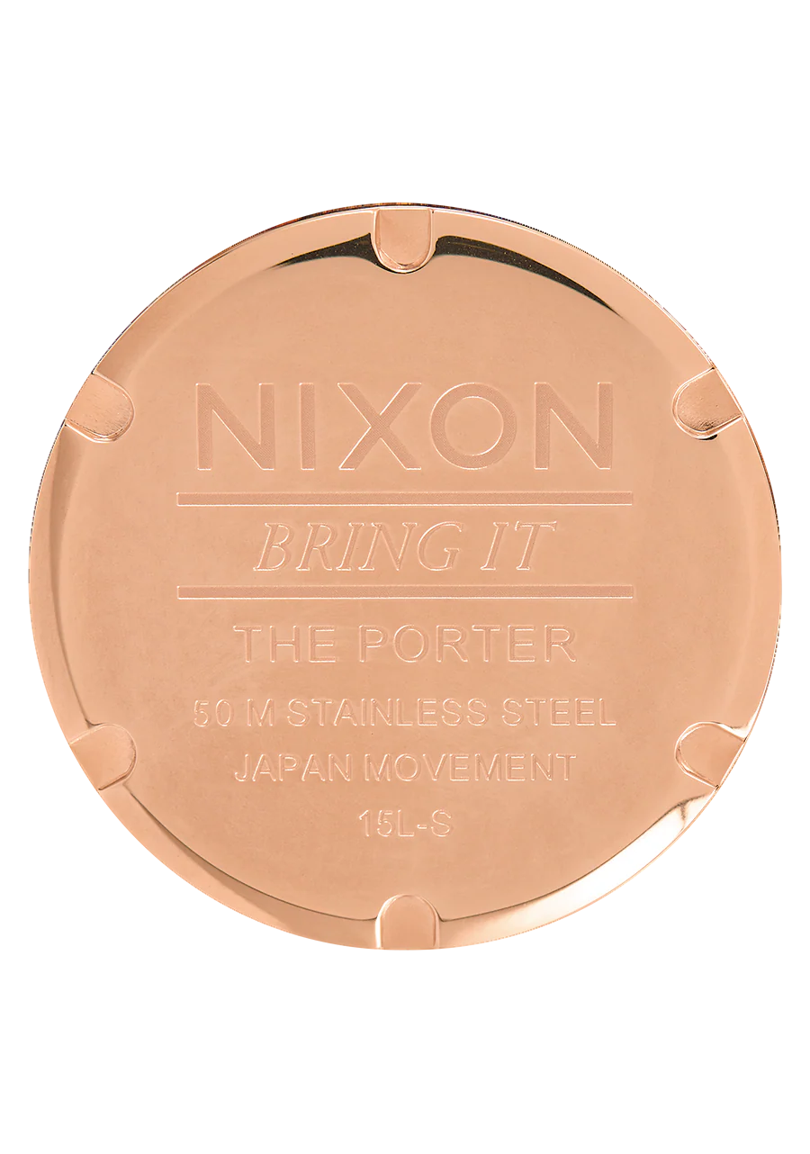 Porter Leather - Oro rosa / Negro - Imagen 4