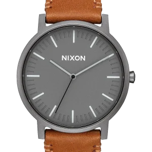 Porter Leather - Gunmetal / Charcoal / Taupe