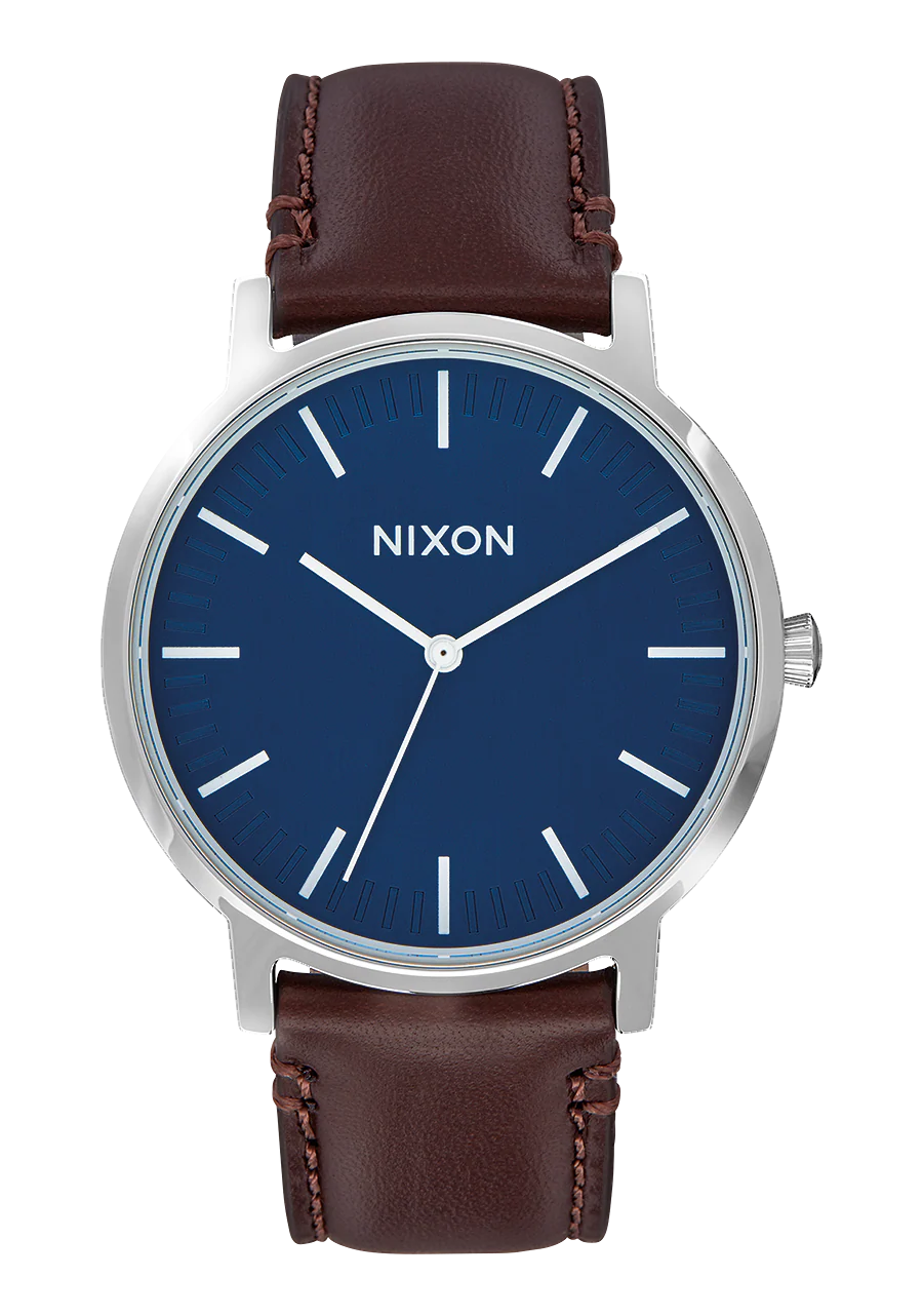 Porter Leather - Marino / Marr贸n