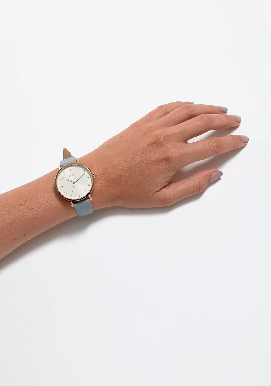 Arrow Leather - Oro rosa / Azul - Imagen 5