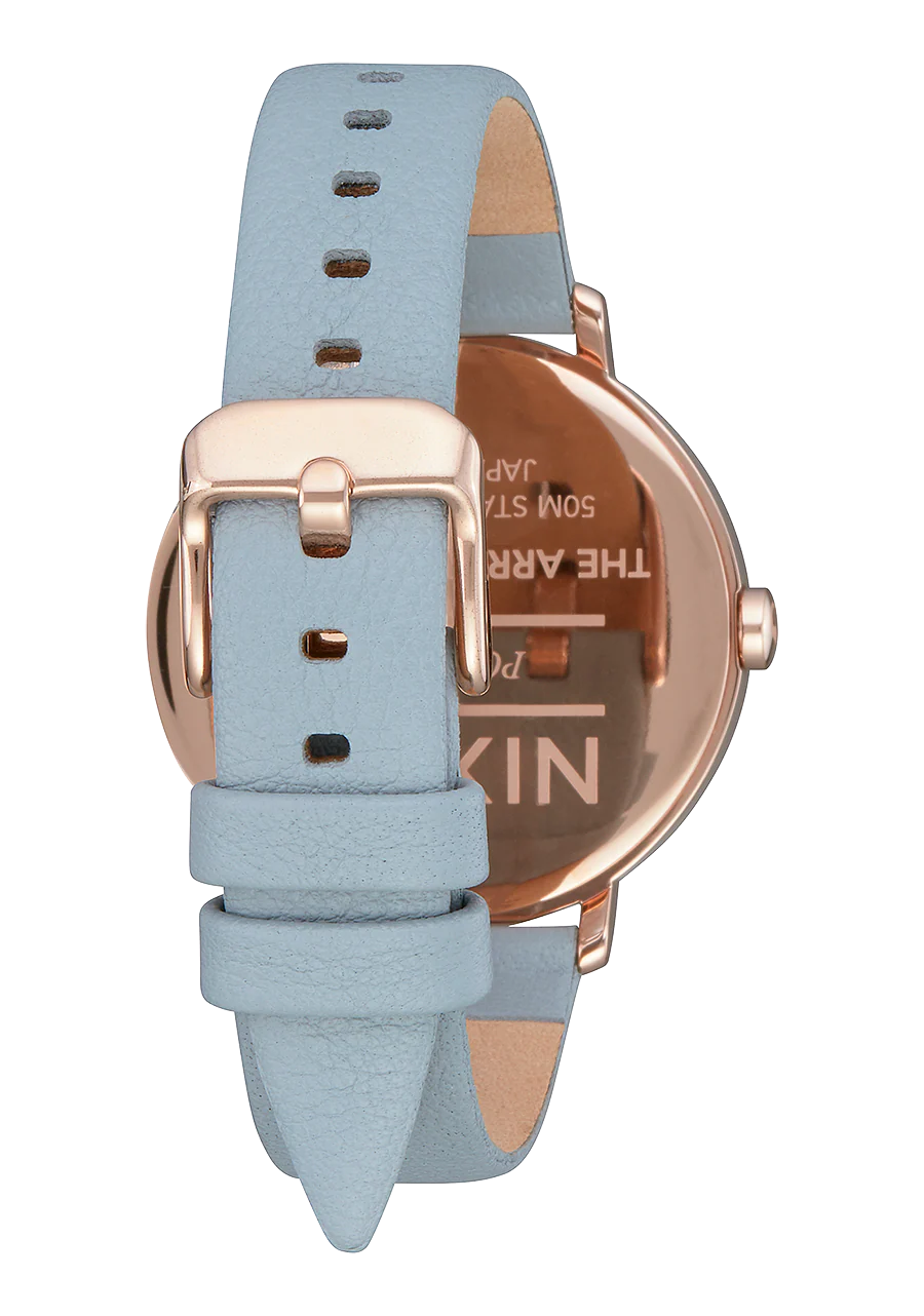 Arrow Leather - Oro rosa / Azul - Imagen 3