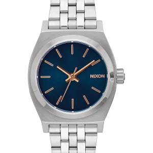 Medium Time Teller - Azul marino / Oro rosa