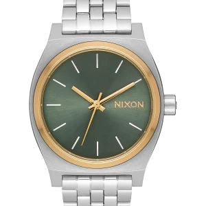 Medium Time Teller - Plata / Oro / Agave