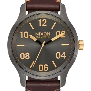 Patrol Leather - Gunmetal / Oro