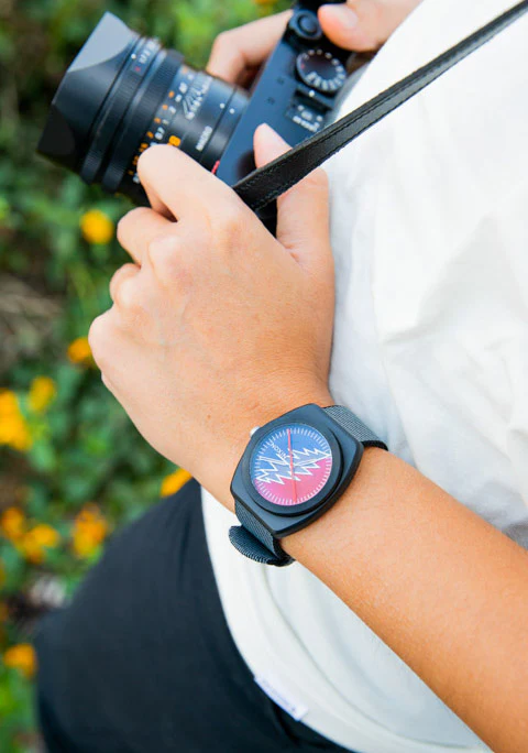 Grateful Dead Light Wave - Todo negro / azul / rojo - Imagen 8