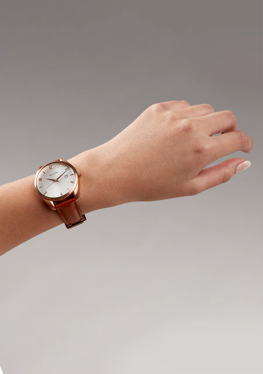 Thalia Leather - Oro rosa / Blanco - Imagen 5