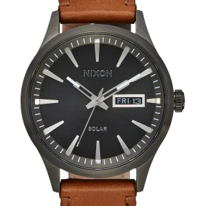 Sentry Solar Leather - Gunmetal