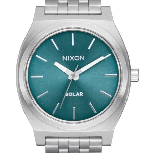 Time Teller Solar - Plateado / Azul Polvoriento Sunray