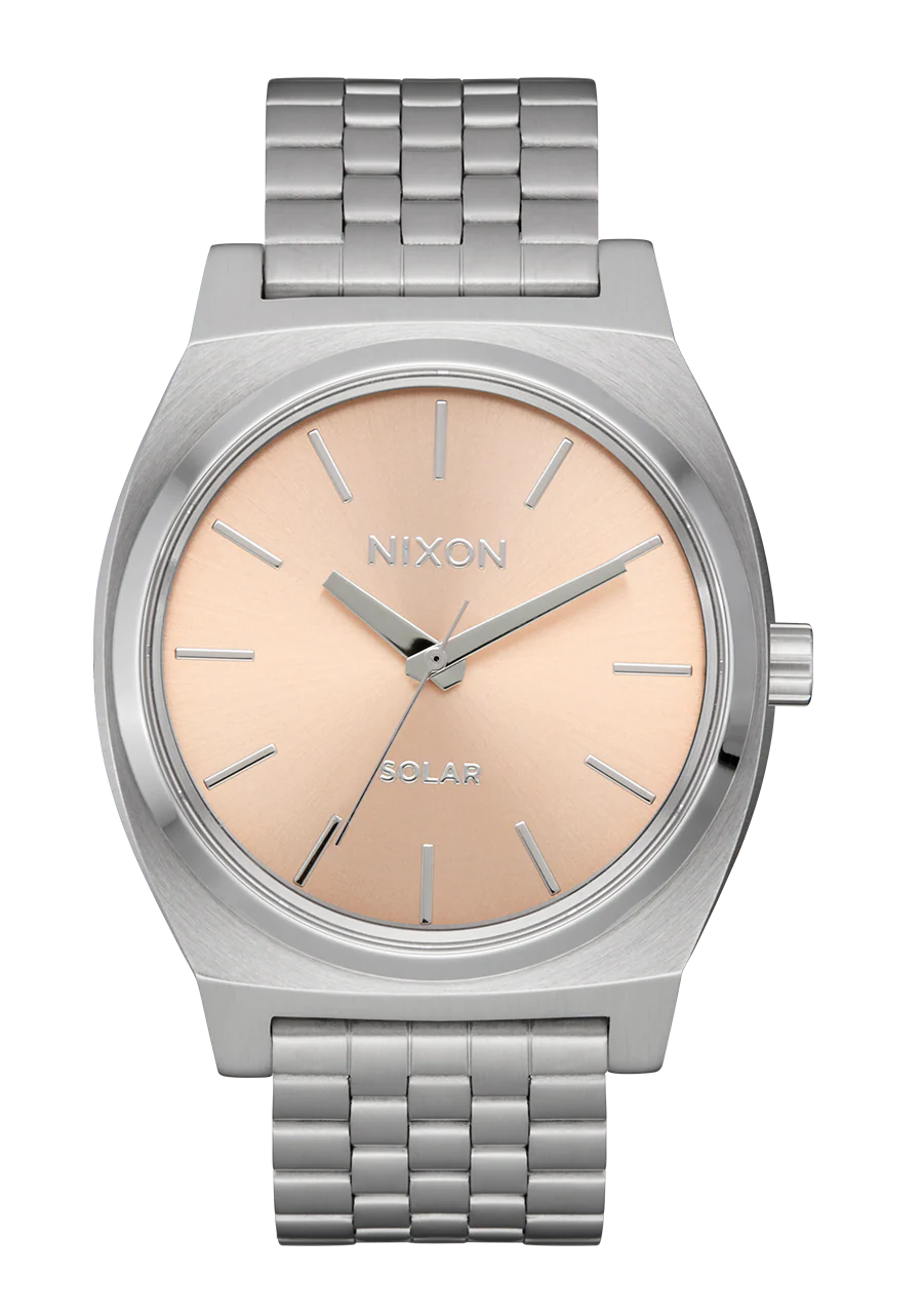 Time Teller Solar - Plata / Salm贸n