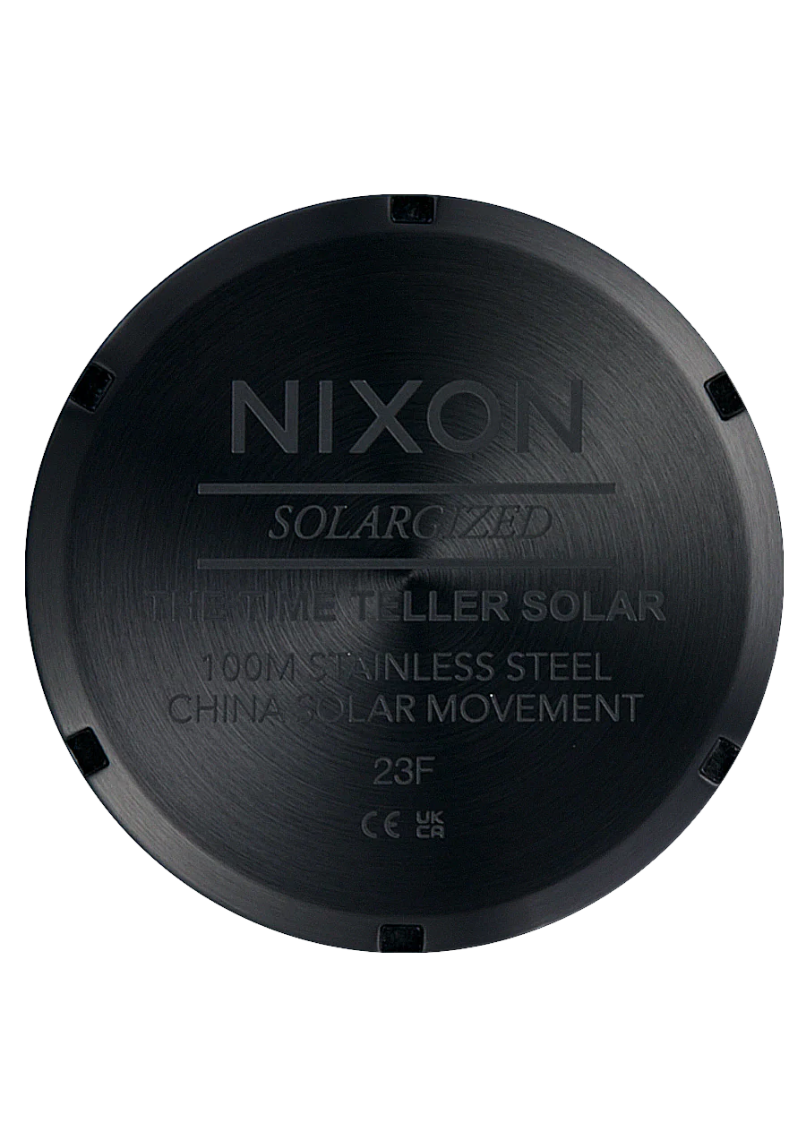 Time Teller Solar - Todo negro / blanco - Imagen 5