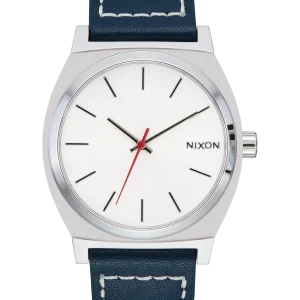 Time Teller Leather - Plata / Nube / Índigo