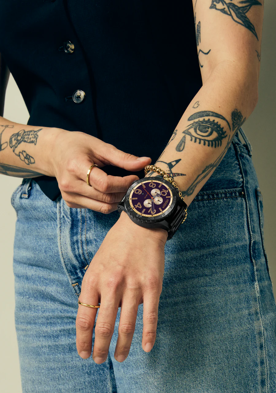 51-30 Chrono - Gunmetal / Blackberry / Oro - Imagen 9