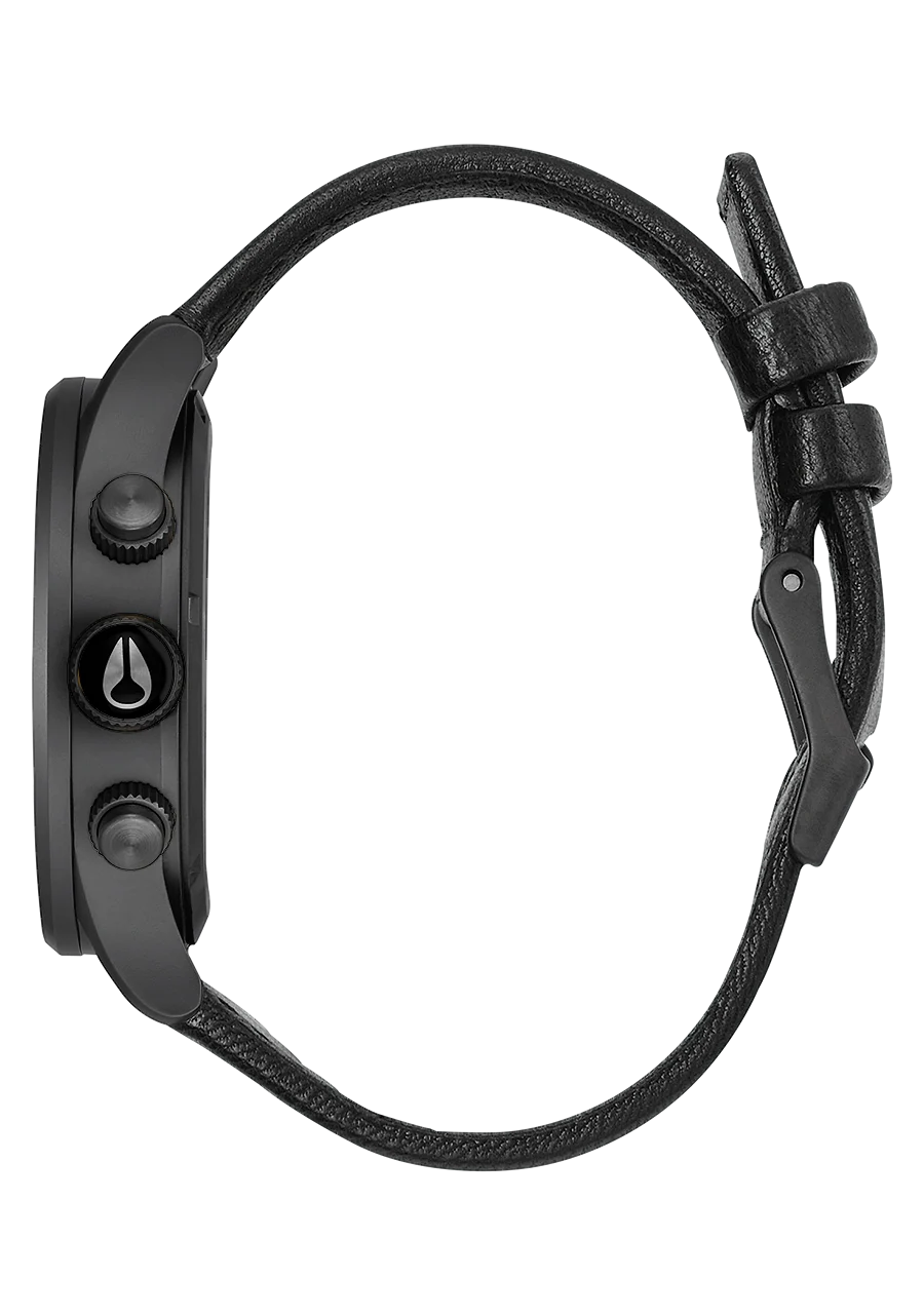 Sentry Chrono Leather - Negro mate / Dorado / Negro - Imagen 3