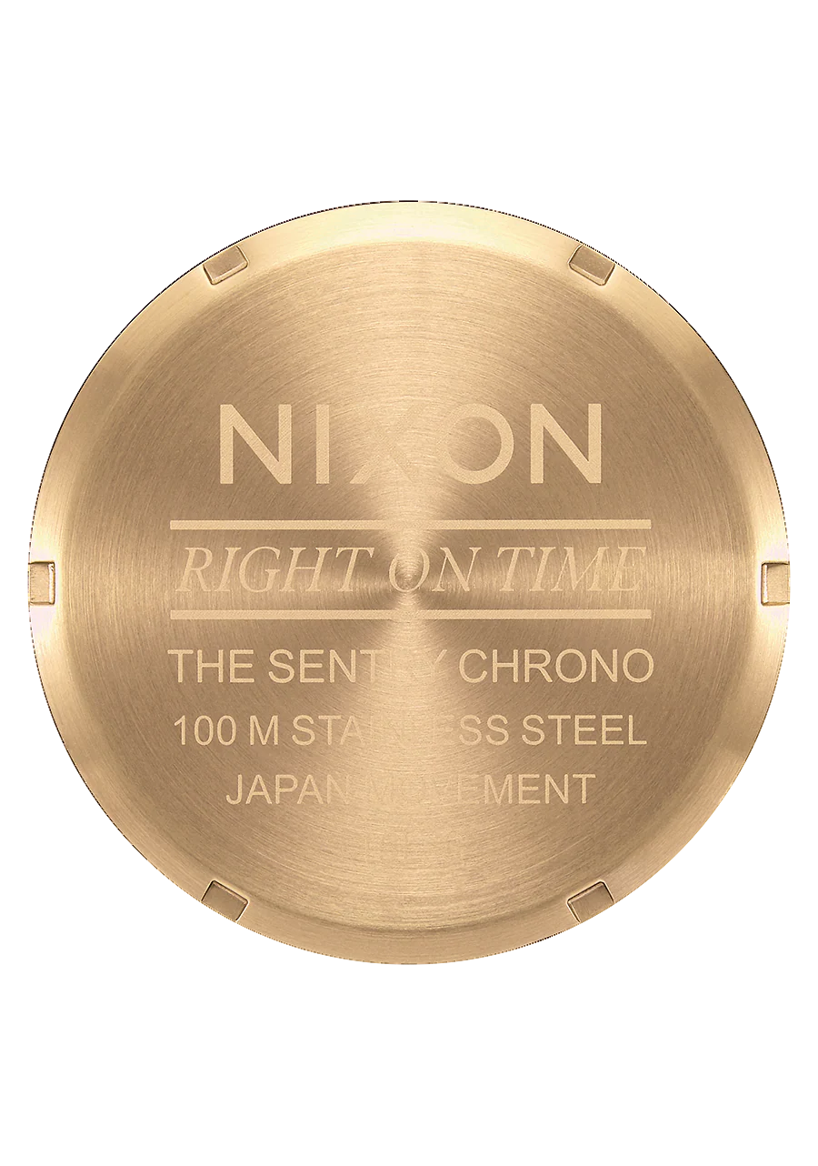 Sentry Chrono Leather - Oro / 脥ndigo / Marr贸n - Imagen 5