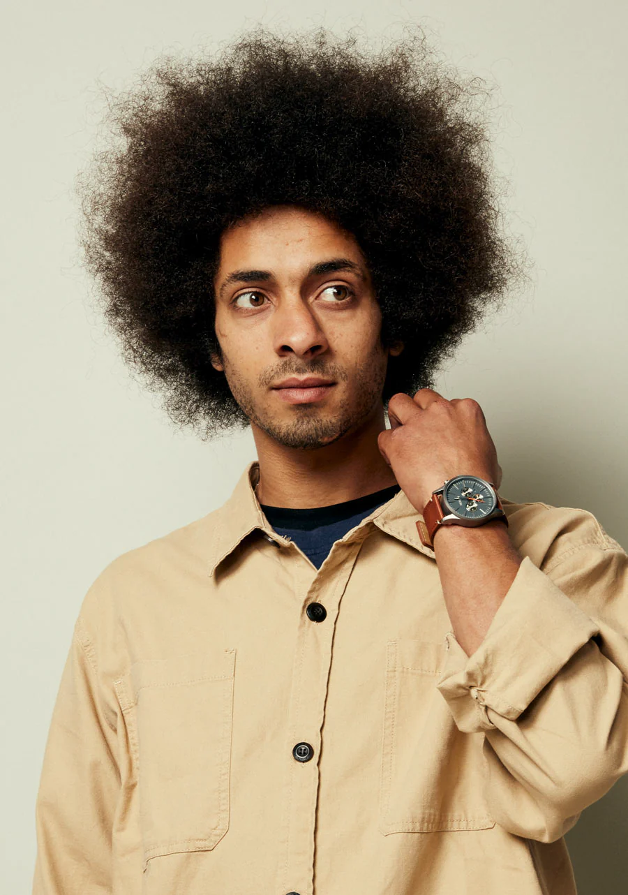 Sentry Chrono Leather - Lt Gunmetal / Basalt / Sienna - Imagen 6