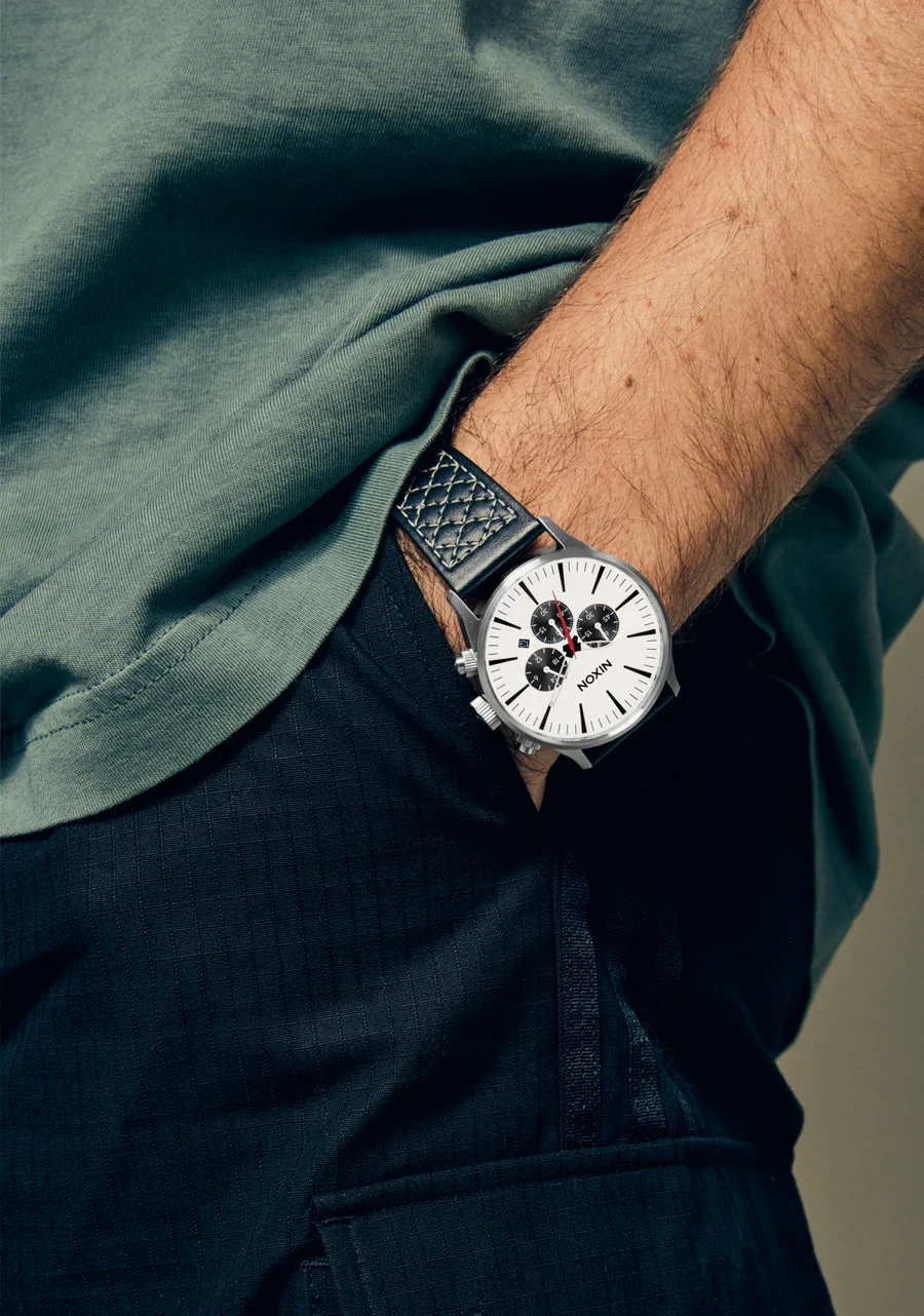 Sentry Chrono Leather - Chrome / Cloud Sunray / Negro - Imagen 8