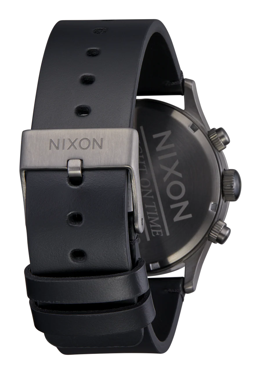Sentry Chrono Leather - Todo Gunmetal / Negro - Imagen 4