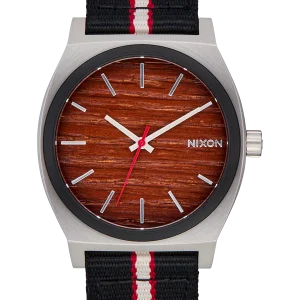 Time Teller Nylon - Plata / Palisandro / Raya Negra