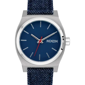 Medium Time Teller Denim - Plata / Índigo / Mezclilla