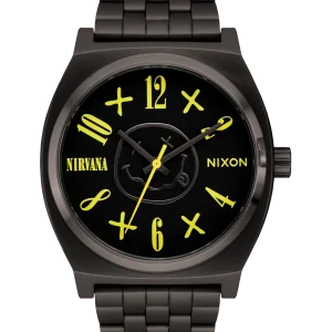 Nirvana Time Teller - Black Nirvana Smiley Face
